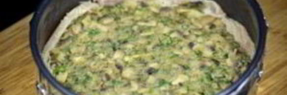 запеканка с морковью, грибами и курицей