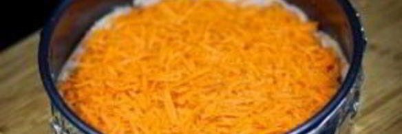 запеканка с морковью, грибами и курицей