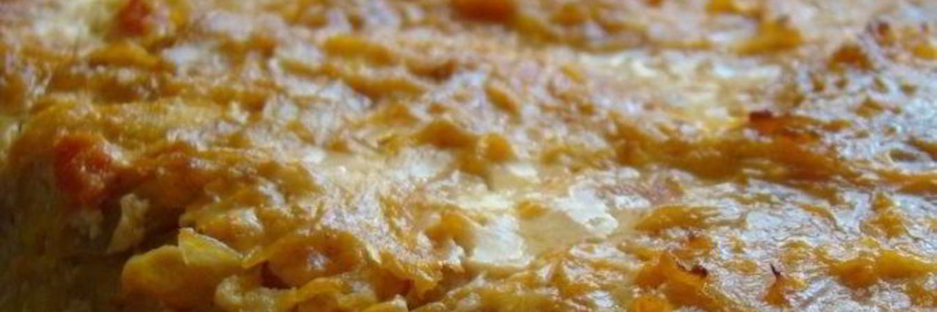 Запеканка с сыром и ветчиной