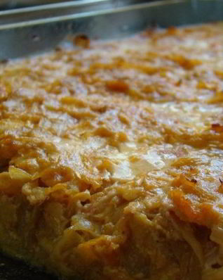 Запеканка с сыром и ветчиной