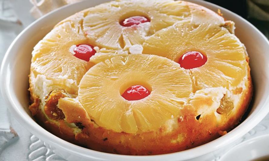 Рецепт запеканки творожной с ананасом