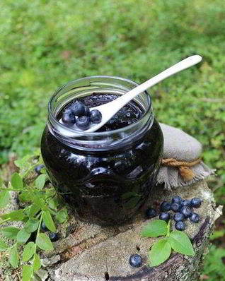 Черничный джем с черной смородиной