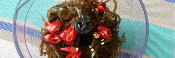 чиа-джем из морской капусты и клюквы