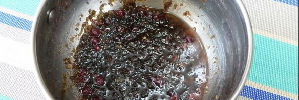 чиа-джем из морской капусты и клюквы