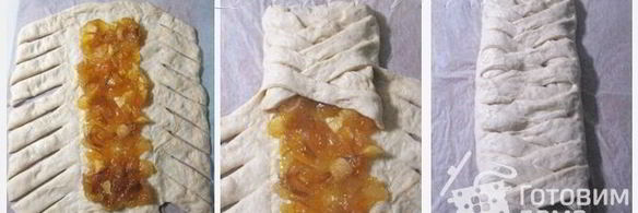 датская коса с джемом