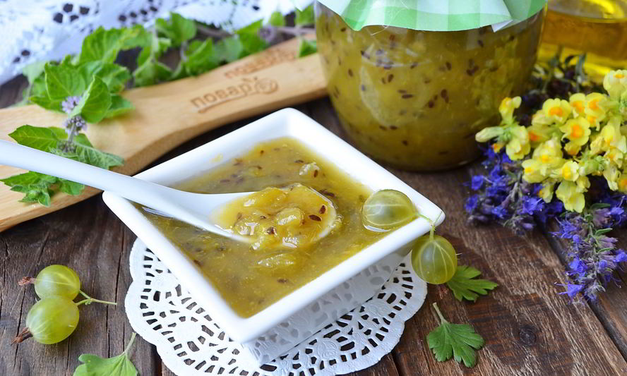 Рецепт джема иза крыжовники с апельсинома ны зиму