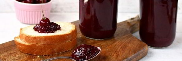 густой джем из вишни