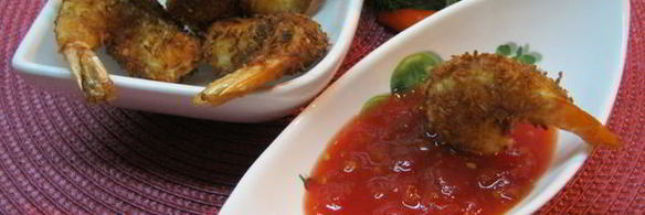 креветки кокосовые с острым джемом