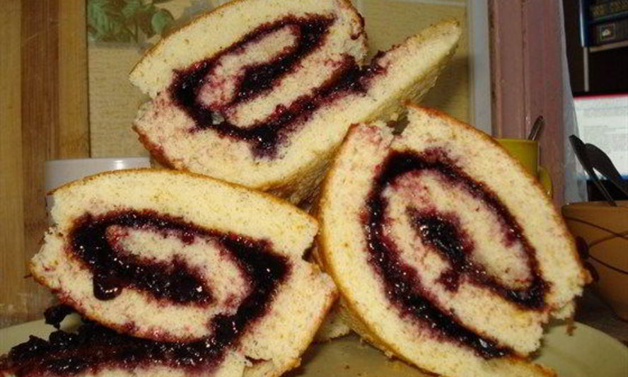 Рецепт рулета с джемом