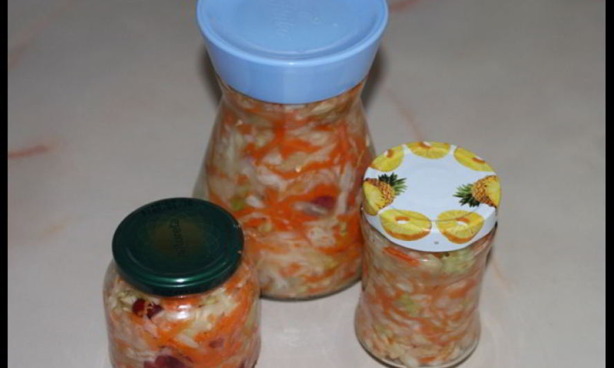 Рецепт капусты квашеной с клюквого