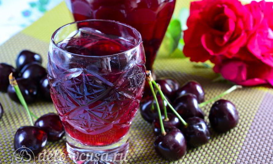 Рецепт быстрого компота из черешни