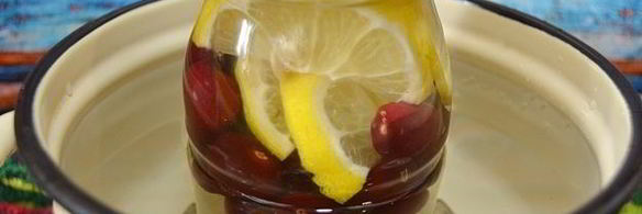 компот из черешни с лимоном на зиму