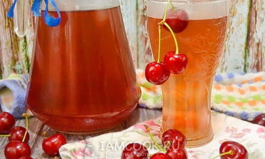 Рецепт компота из черешни в кастрюле