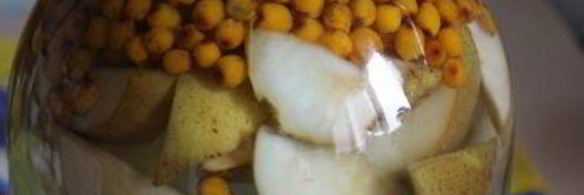 компот из груш и облепихи на зиму