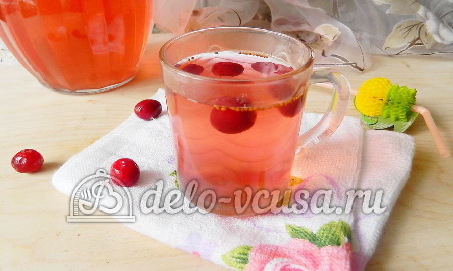 Рецепт компота из клюквы