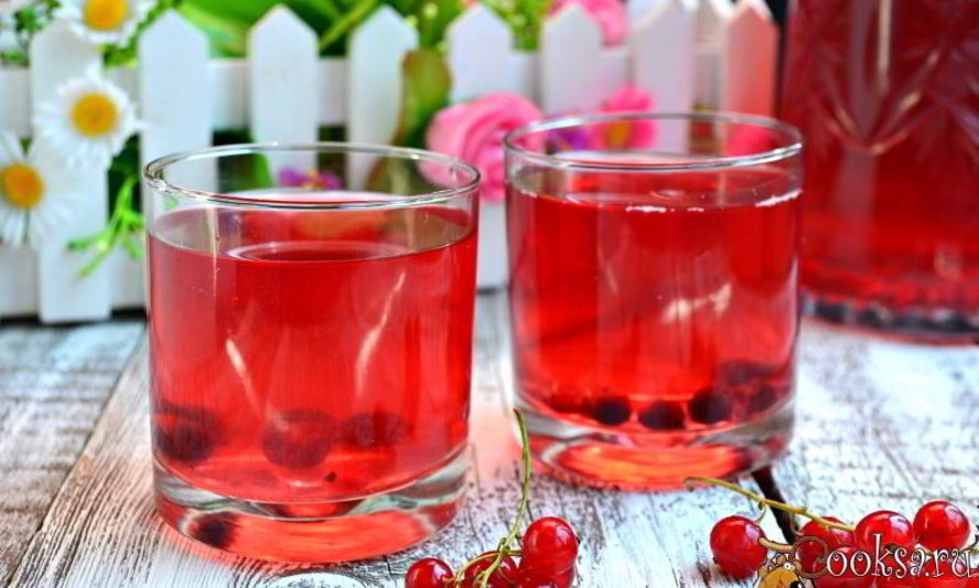 Рецепт компота из красной и черной смородины