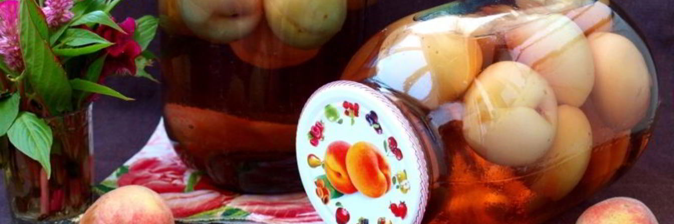 Компот из персиков на зиму