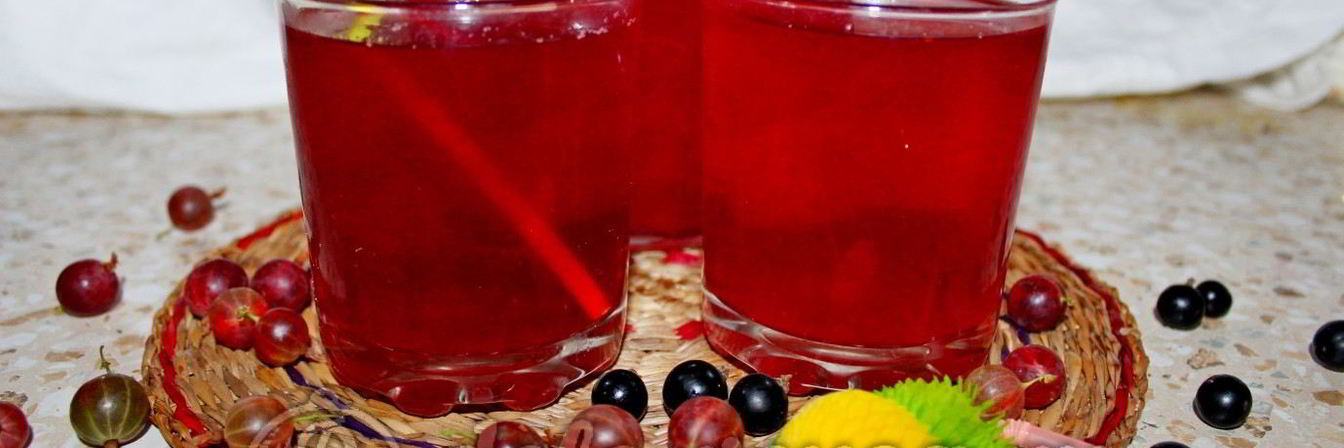 Компот из смородины и крыжовника