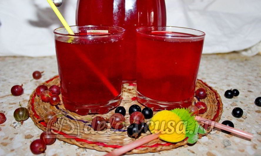 Рецепт компота из смородины и крыжовника