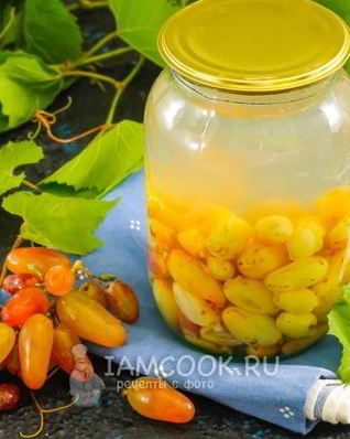 Компот из винограда на зиму без стерилизации