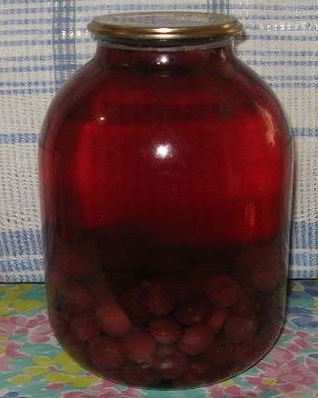 Компот из вишни на зиму без стерилизации