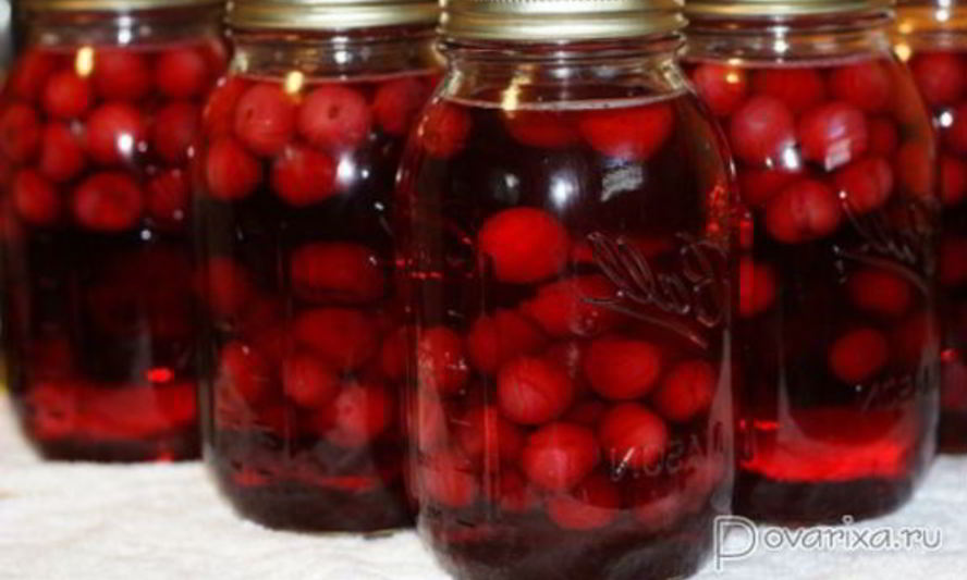Рецепт компота из вишни на зиму