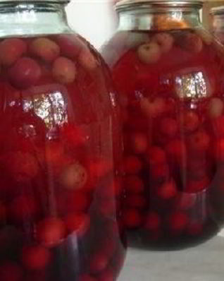 Компот из вишни с косточками на зиму