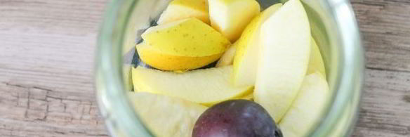 компот из яблок и слив на зиму