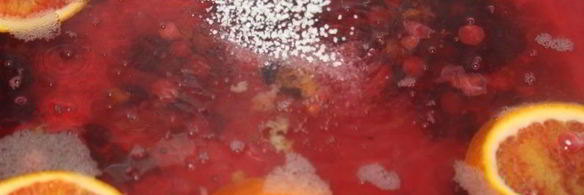 компот-крюшон со смородиной и гибридом мандарина с гранатом