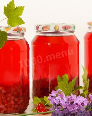 Компот с красной смородиной и малиной на зиму