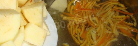мандариновый компот из мандарин и яблок на зиму