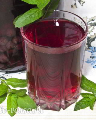 Виноградный компот с мятой на зиму