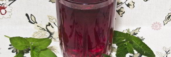 виноградный компот с мятой на зиму