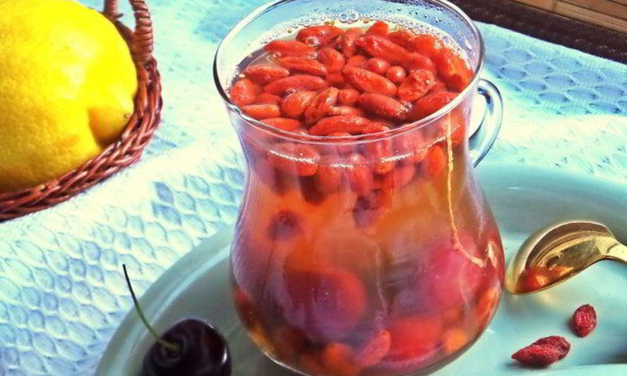 Рецепт вишнева-яблочного компот