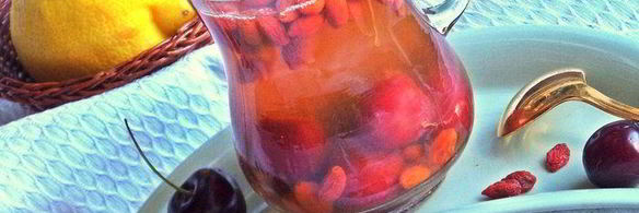 вишнево-яблочный компот