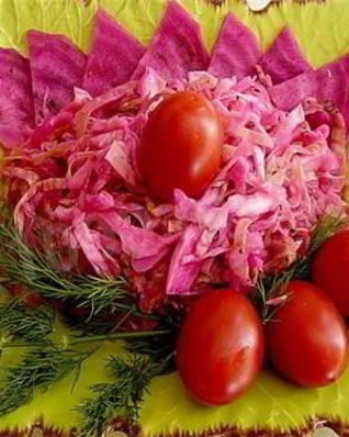 Квашеная капуста по-армянски со свеклой на зиму