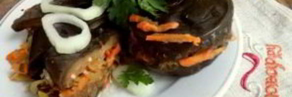 квашеные баклажаны с морковкой