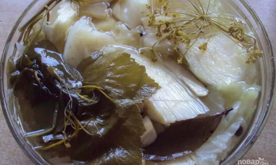 Рецепт белокочанной капусты маринованной