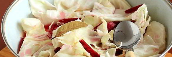 маринованная капуста со свеклой