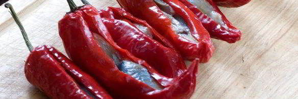 маринованный перец с селедкой