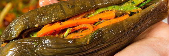 маринованные баклажаны с морковью