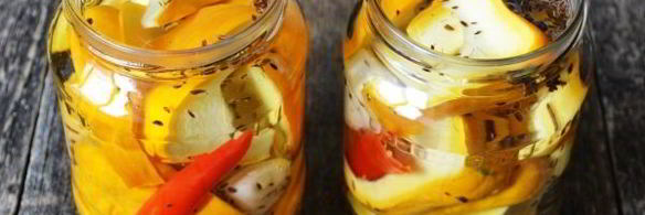 маринованные патиссоны без стерилизации