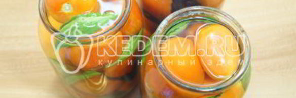 маринованные помидоры на зиму в банках с базиликом