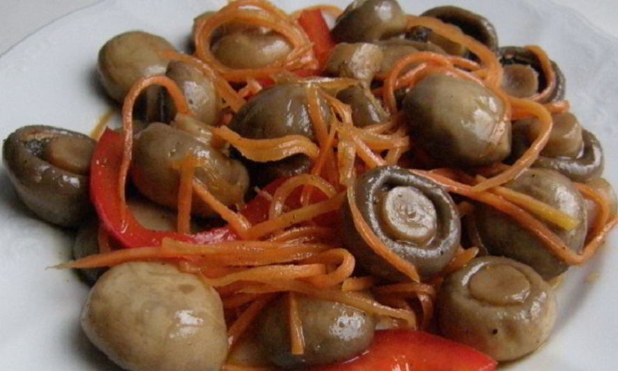 Рецепт маринованных шампиньонов по-корейски