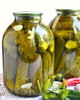 Огурцы маринованные с зернами горчицы и паприкой на зиму