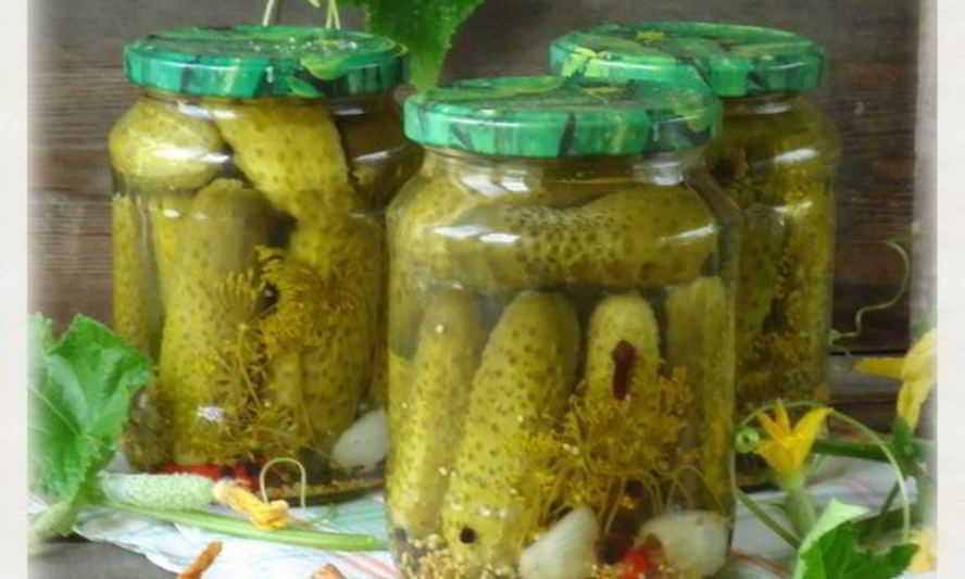 Рецепт огурцов острых маринованных