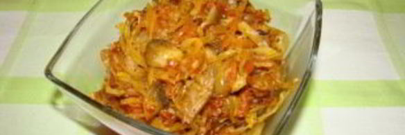 кислая капуста с грибами