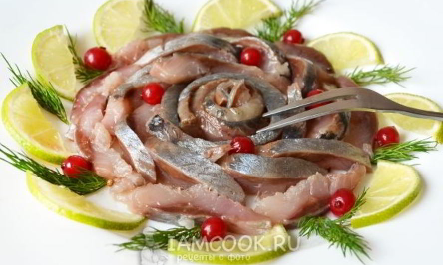 Рецепт малосольной селедки дли праздники