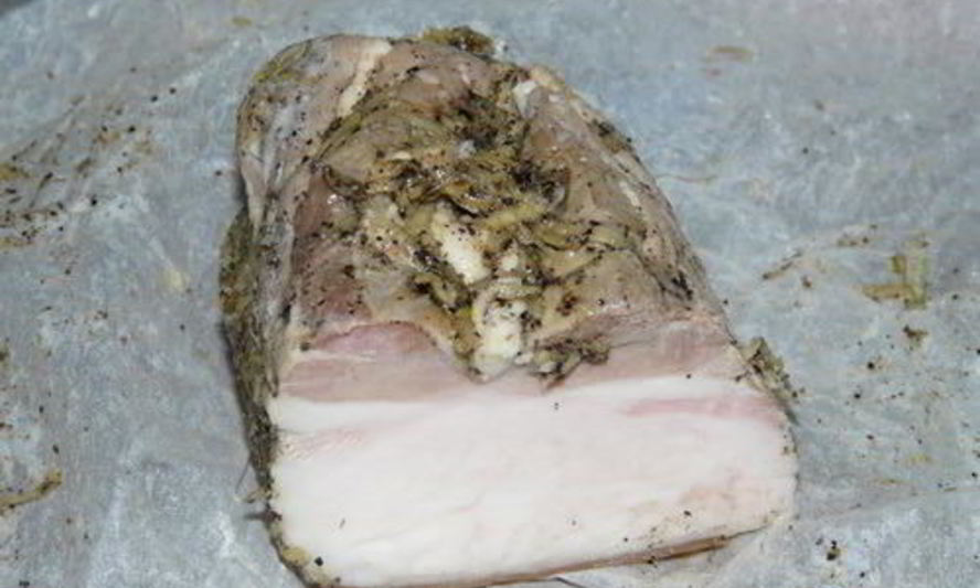 Рецепт сала в чесноке