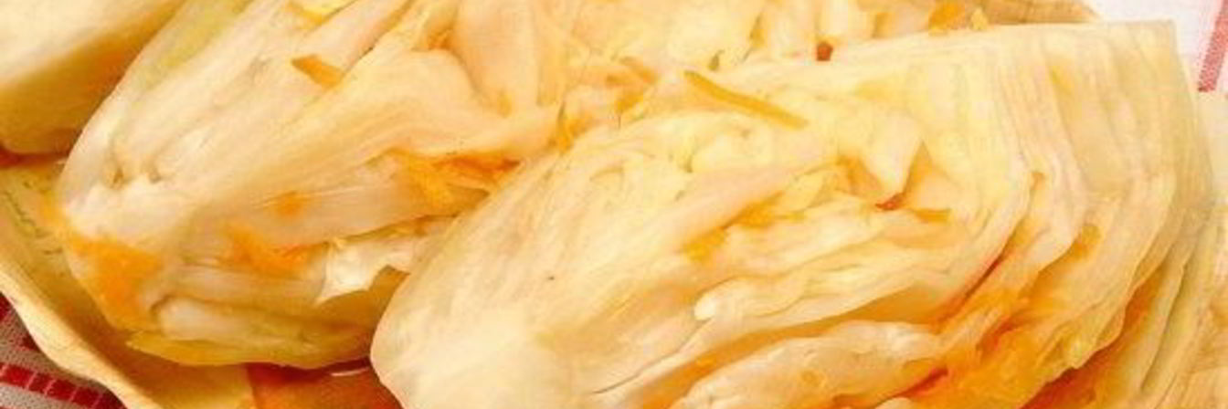 Соленая капуста с чесноком